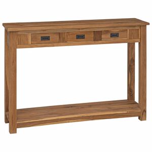 vidaXL Konzolna stolica Prirodna 110 x 30 x 80 cm Čvrsto teak drvo