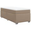 vidaXL Krevet s oprugama i madrac cappuccino 90x200 cm od umjetne kože