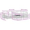 vidaXL Set vanjskih sofa s jastukom 7 pcs Prirodna i svijetlo siva