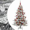 vidaXL Umjetno božićno drvce s kuglicom 150 cm 150 LED lampica