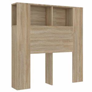 vidaXL Uzglavlje s ormarićem boja hrasta sonome 100 x 18,5 x 102,5 cm