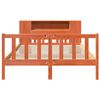 vidaXL Krevet s regalom za knjige bez madraca 150x200 cm masivno drvo