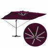 vidaXL Kantilever Roma Parasol Crvena i Crna 352 x 251 x 265 cm