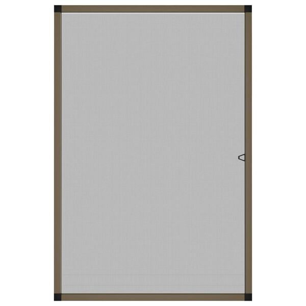 vidaXL Prozorski zaslon protiv insekata smeđi 90 x 120 cm