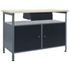 vidaXL Radni stol crni 120 x 60 x 85 cm čelični
