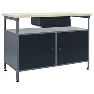 vidaXL Radni stol crni 120 x 60 x 85 cm čelični