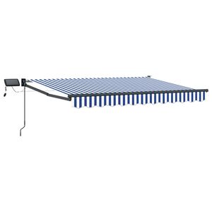 vidaXL Ručna zlačivna tenda s LED diodama 2,5 x 2 m
