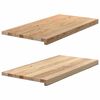 vidaXL Prozorske klupice 2 kom 80x40x2 cm netretirane masivne hrast
