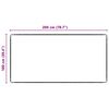 vidaXL Tepih trkač Tamno siva 100 x 200 cm 100% Polipropilen
