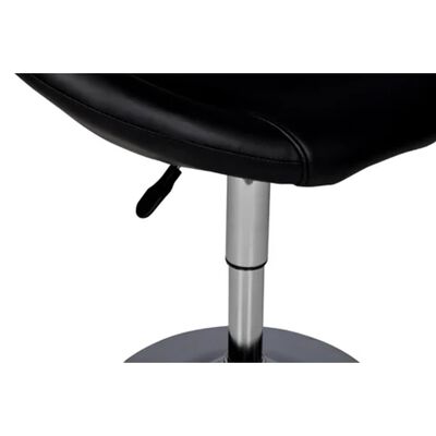 vidaXL Barski stolac od umjetne kože crni