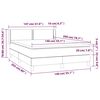 vidaXL Krevet box spring s madracem svjetlosivi 140x200 cm od tkanine