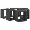 vidaXL Kockaste zidne police 6 kom sive 22 x 15 x 22 cm