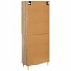 vidaXL Highboard Umjetnički hrast 69,5 x 34 x 180 cm