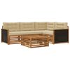 vidaXL Set vanjskih sofa 5 pcs Prirodna i bež 79 x 79 x 37 cm