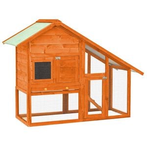 vidaXL Kavez za zečeve 140 x 63 x 120 cm od masivne jelovine