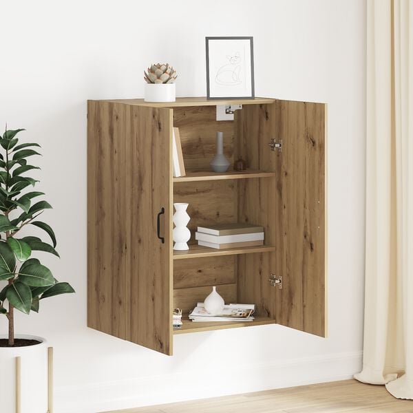 vidaXL Ormar za Zid Zidne Umjetnički hrast 69,5 x 34 x 90 cm