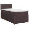 vidaXL Boxspring krevet s madracem Tamno smeđa 80 x 200 cm Tkanina