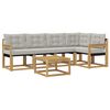 vidaXL Set vanjskih sofa 6 kom. Bijela i svjetlosiva