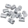 vidaXL Bačvaste matice 12 pcs Srebrno M6 x 13 mm Metal