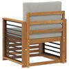vidaXL Set vanjskih sofa s jastukom Prirodna 71 x 63 x 73 cm