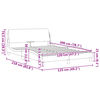 vidaXL Okvir za krevet Dover tamnosmeđi 120 x 200 cm od tkanine