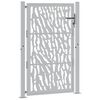 vidaXL Vrtna vrata 100x150 cm Otporna na vremenske uvjete Čelik s Trakom Dizajn