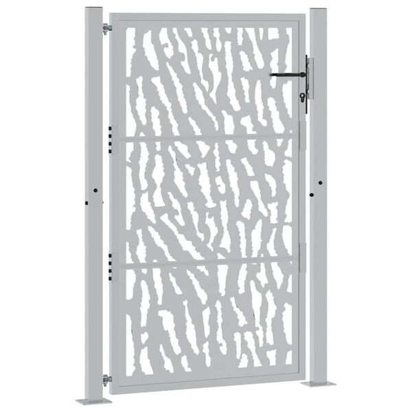 vidaXL Vrtna vrata 100x150 cm Otporna na vremenske uvjete Čelik s Trakom Dizajn