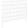 vidaXL Ograda za vrt s kolčićima 12 kom. 75 x 50 cm Pocinčani čelik