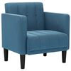 vidaXL Sofa s naslonima za ruke plava 53 cm bar&scaron;unasta