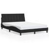 vidaXL Okvir za krevet bez madraca Hanko crni 140 x 190 cm bar&scaron;unasti