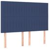 vidaXL Uzglavlje plavo 144x5x118/128 cm tkanina