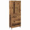 vidaXL Highboard 2 kom. Staro drvo 69,5 x 34 x 180 cm