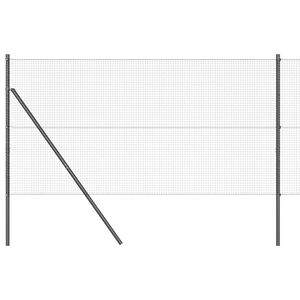 vidaXL Stup za ogradu Siva