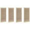 vidaXL Ormarna vrata s vratima 4 pcs Prirodna 140.5 x 2 x 59.5 cm