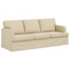 vidaXL Sofa 2 pcs Krema 144 x 80 x 85 cm tkanina