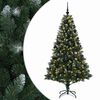 vidaXL Umjetno božićno drvce s kuglicama 180 cm 300 LED lampica