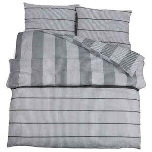 vidaXL Set posteljine za poplun sivi 260 x 240 cm pamučni