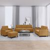 vidaXL 4-dijelni set sofa smeđi bar&scaron;unasti
