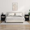 vidaXL Noćni ormar 2 pcs Crni hrast 40 x 31 x 60 cm Konstruirano drvo