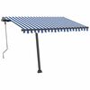 vidaXL Samostojeća automatska tenda 300 x 250 cm plavo-bijela