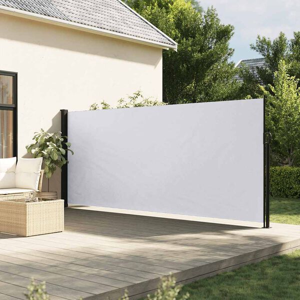 vidaXL Bočna tenda na uvlačenje bijela 180x600 cm