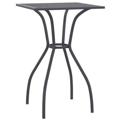 vidaXL Vrtni stol antracit 50x50x72 cm od čelične mreže
