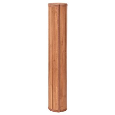 vidaXL Tepih pravokutni smeđi 100 x 500 cm od bambusa