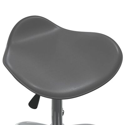vidaXL Okretne blagovaonske stolice od umjetne kože 2 kom sive