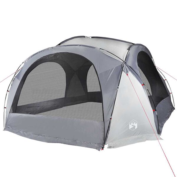 vidaXL Šator za zabave bijeli i sivi vodootporni