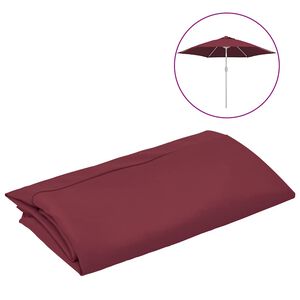 vidaXL Zamjenska tkanina za vrtni suncobran bordo 300 cm