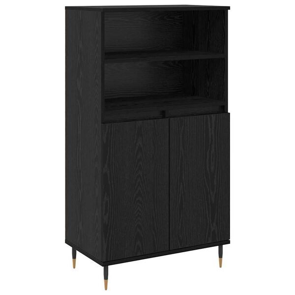 vidaXL Highboard Crna 60 x 36 x 110 cm Konstruirano drvo