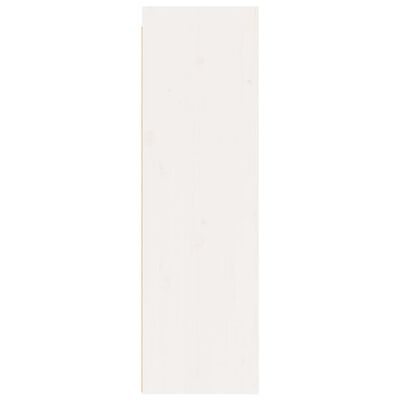 vidaXL Zidni ormarići 2 kom bijeli 30x30x100 cm od masivne borovine