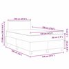 vidaXL LED Box Spring Krevet Svijetlo siva i bijela. 120 x 190 cm