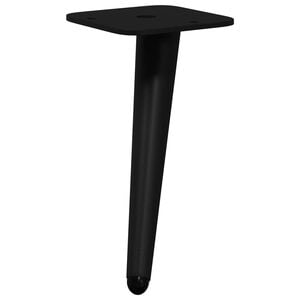 vidaXL Noge za stajanje 2 kom. Crna 56 x 56 x 100 mm Željezo